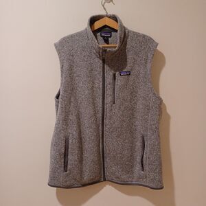Patagonia Better Sweater Vest Men's Size XL Gray Full Zip Knit Style 25881
